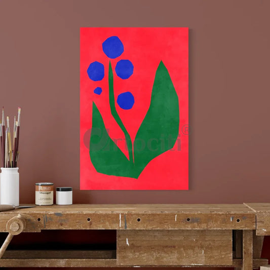 Istanbul Blooms: Vintage Flower Market Poster on Canvas
