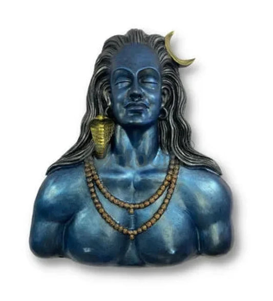 3 feet Adiyogi (Lord Shiva) 3D Relief Mural Wall Art