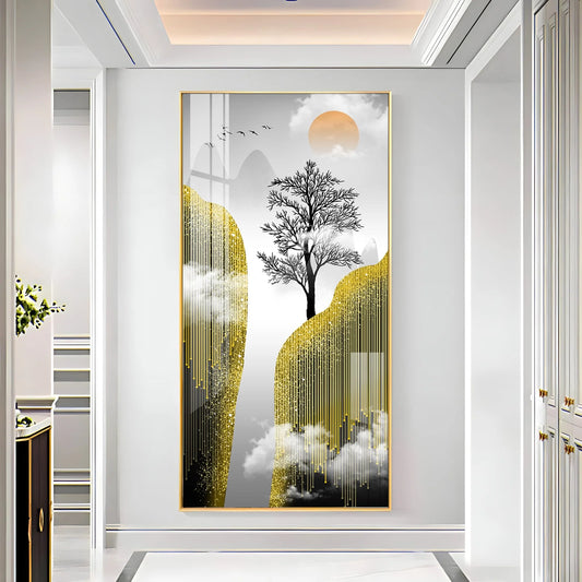 Jungle Scenery Luxury Crystal Wall Art