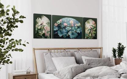 Pichwai Jungle Trio Canvas Set Of 3