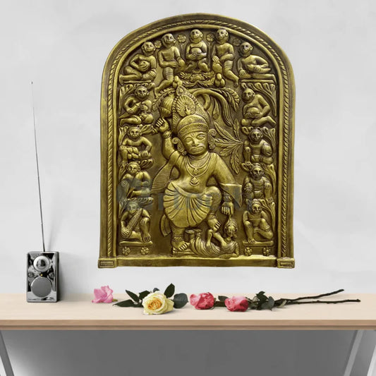 Kashtbhanjan Hanuman, Sarangpur Exact Replica Wall Sculpture Wallart