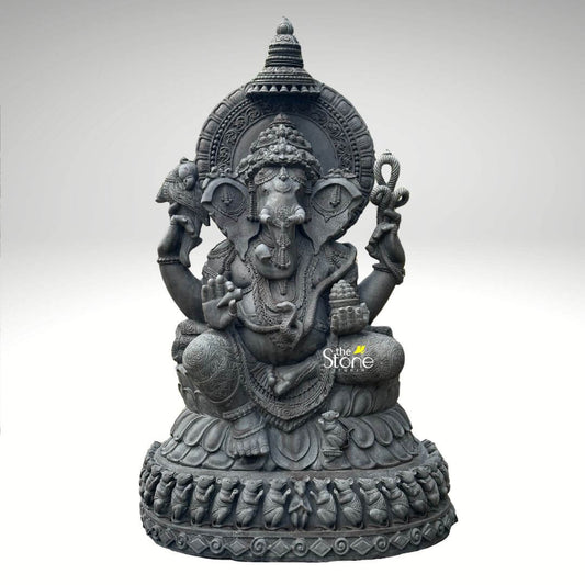 Large Stone Ganesh Garden Statue 6ft