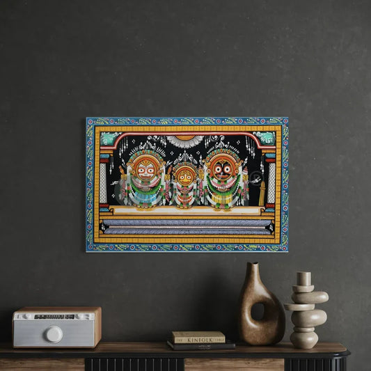 Lord Jagannath Darbar Pattachitra Canvas Giclee Print