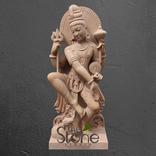 Shiva Statue Sand Stone In Dancing Mudra 36″