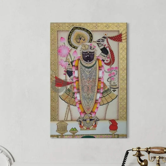 Lord Shreenath Ji Pichwai Canvas Giclee Print
