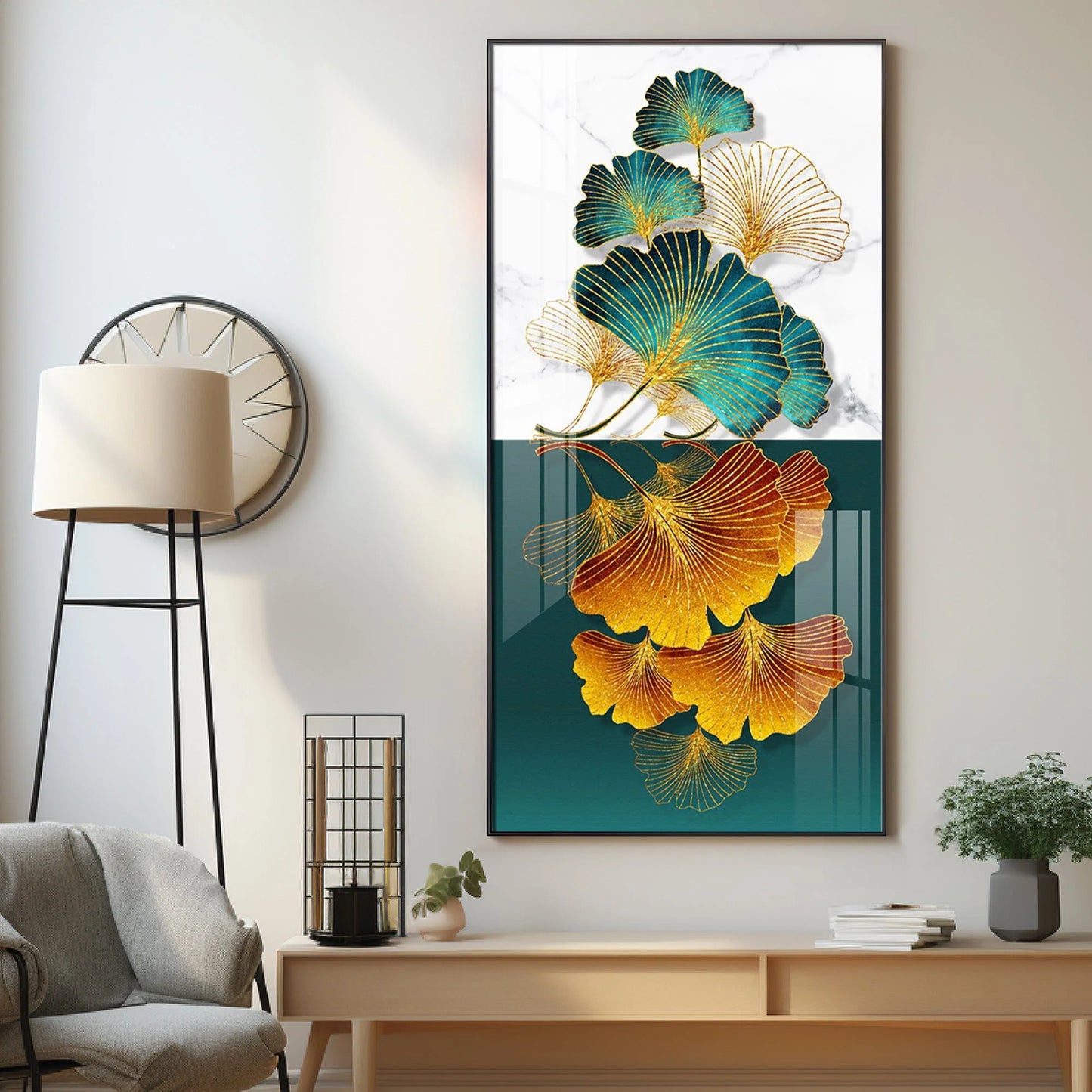 Lucky Leaves Luxury Crystal Wall Art