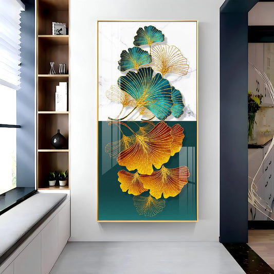 Lucky Leaves Luxury Crystal Wall Art