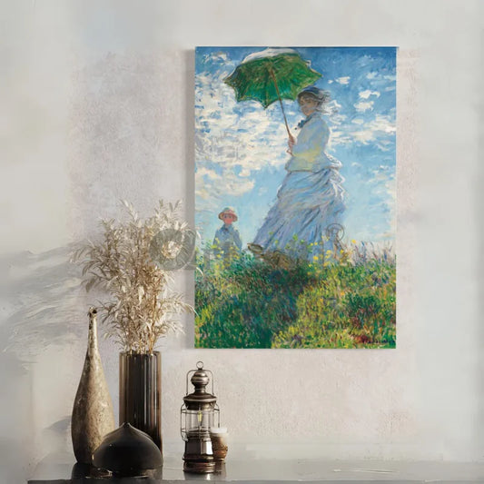 Madame Monet and Her Son by Claude Monet Canvas Giclee Print