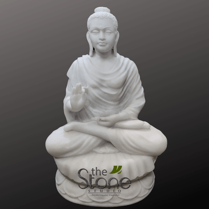 Marble Buddha Statue for Home 2.5ft