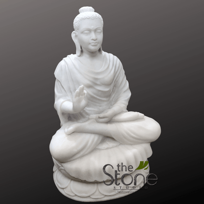 Marble Buddha Statue for Home 2.5ft