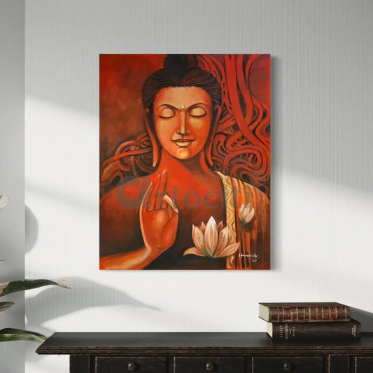 Meditating Buddha Canvas Wall Painting
