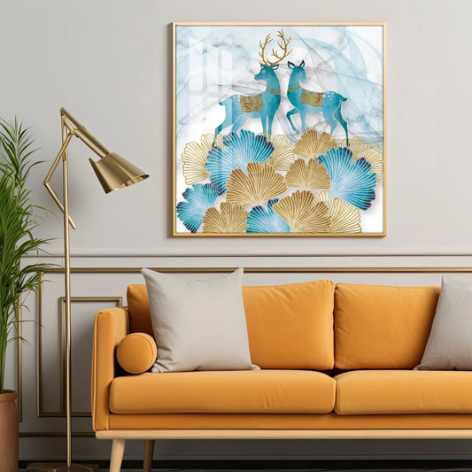 Modern Abstract Art Luxury Crystal Square Wall Art