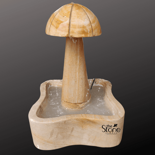 Mushroom Water Fountain 18″