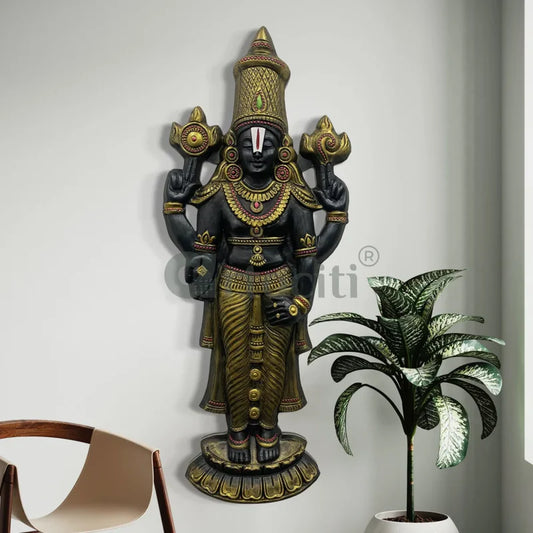 Tirupati Balaji Statue 3D Relief Mural Wall Hanging