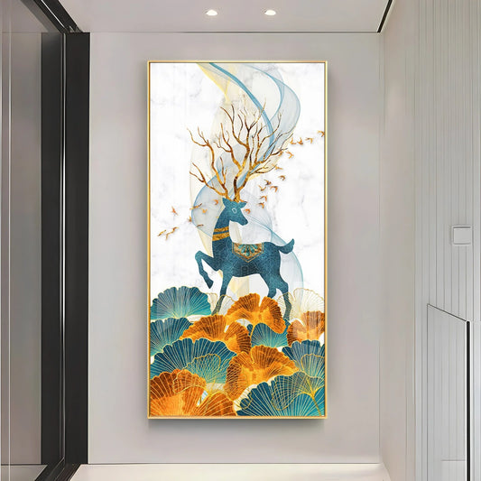 Noble Deer Luxury Crystal Wall Art