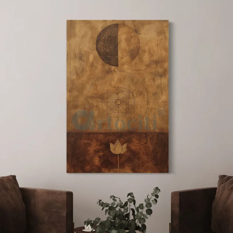 Nucleus Orbital Modern Abstract Canvas Print