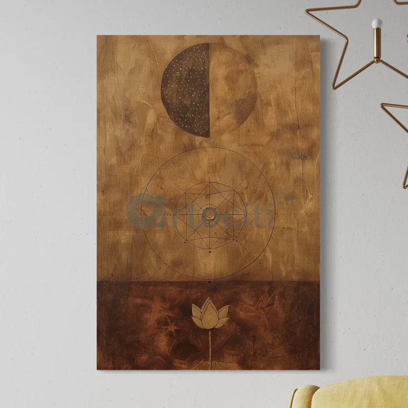 Nucleus Orbital Modern Abstract Canvas Print