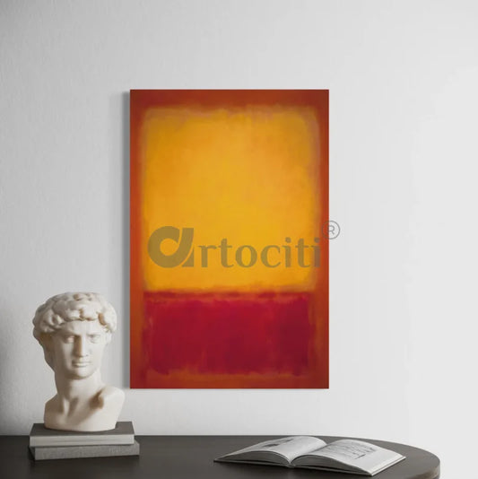 Ochre and Red on Red by Mark Rothko Canvas Painting