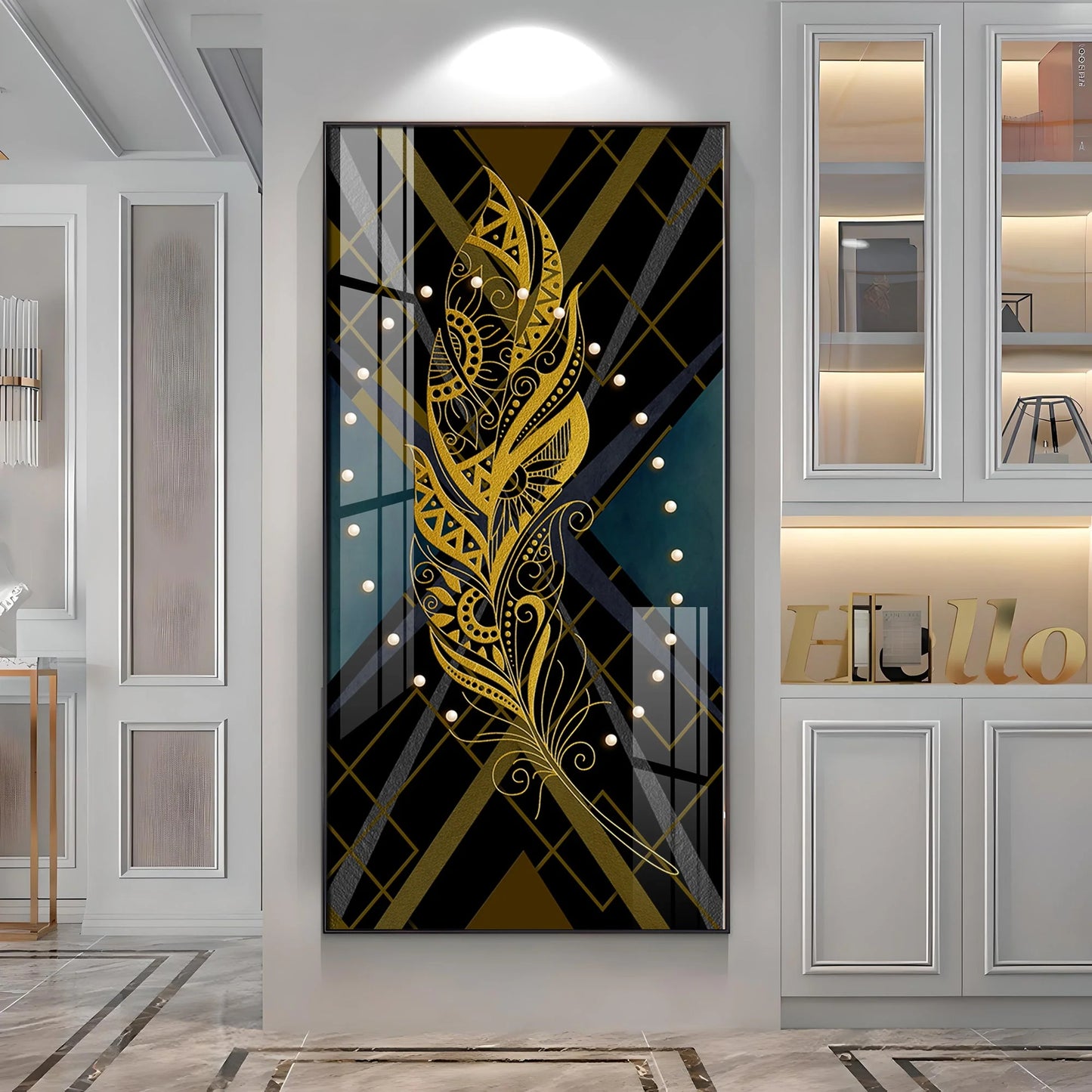 Opulent Fusion Canvas Premium Acrylic Vertical Wall Art