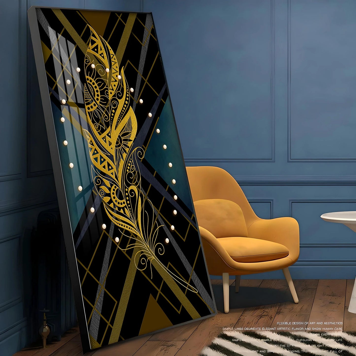 Opulent Fusion Canvas Premium Acrylic Vertical Wall Art
