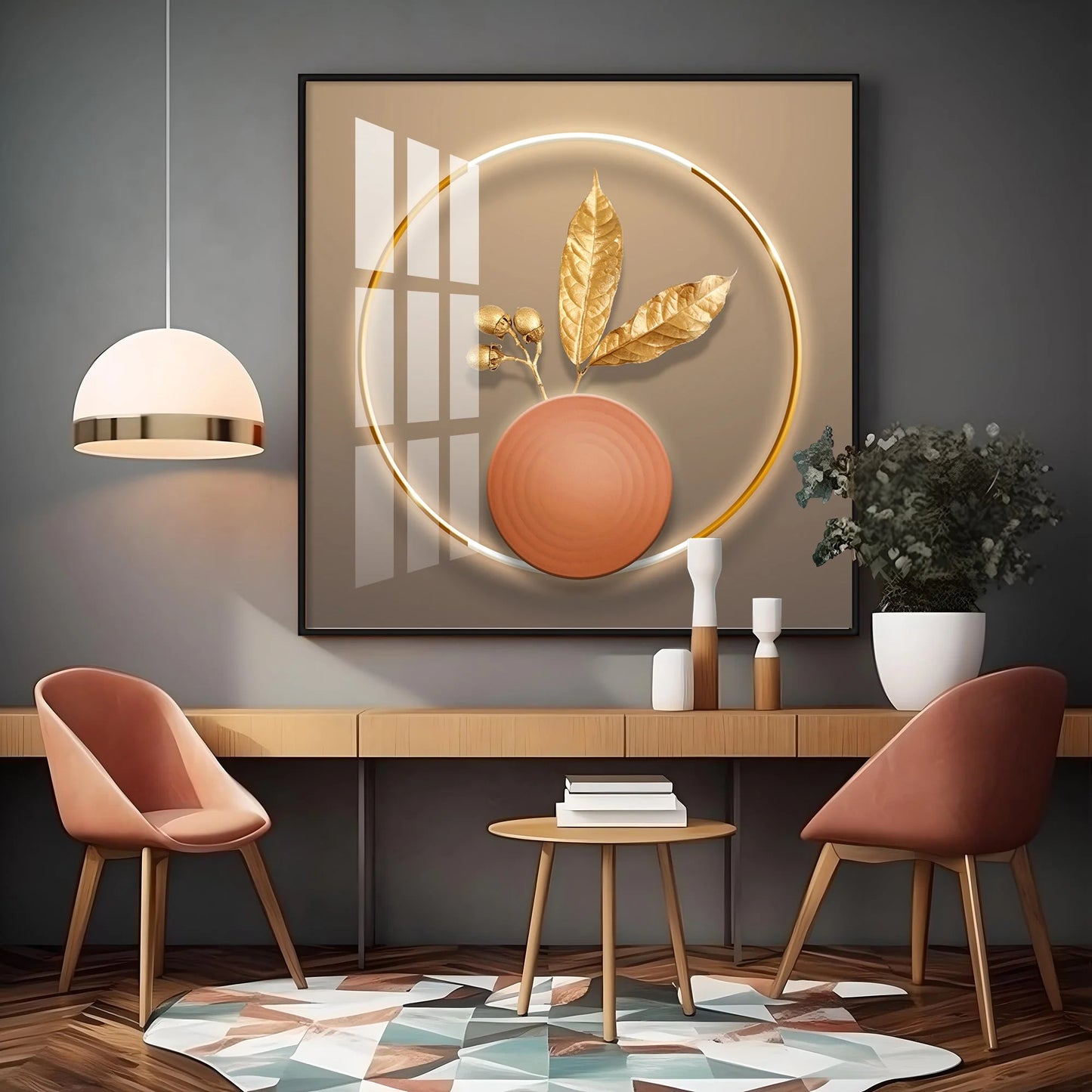 Opulent Oasis Premium Square Wall Art