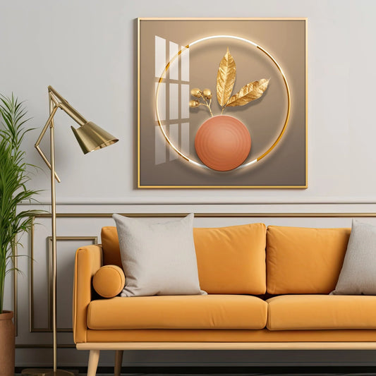 Opulent Oasis Luxury Crystal Square Wall Art