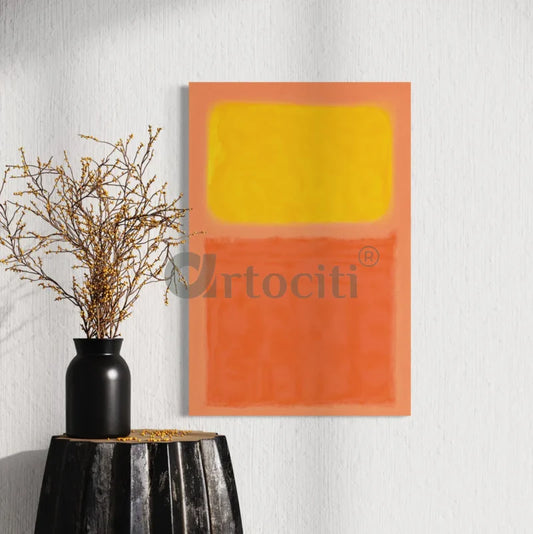 Orange Yellow Abstract Art by Mark Rothko Canvas Giclee Prints