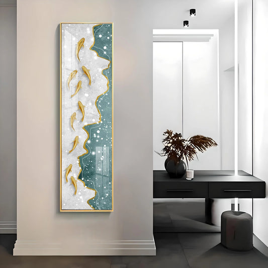 Out of The Box Luxury Crystal Vertical Wall Art