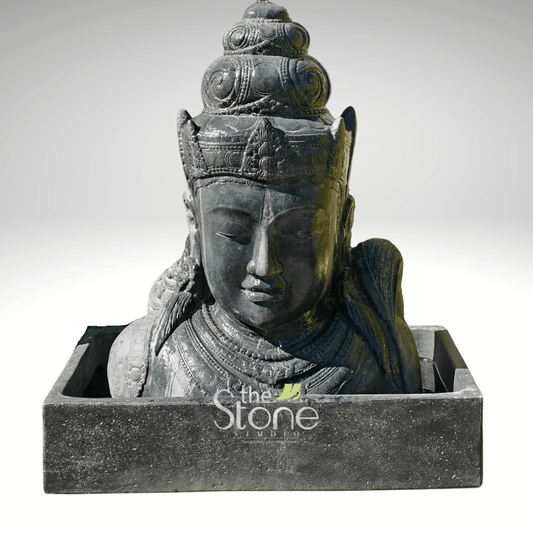 Shiva Fountain in Black stone 3ft