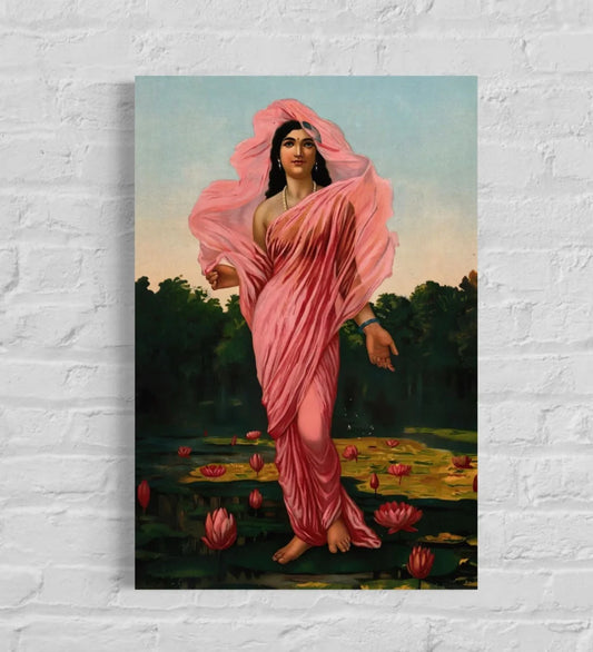 Padmini By Raja Ravi Varma Famous Canvas Painting
