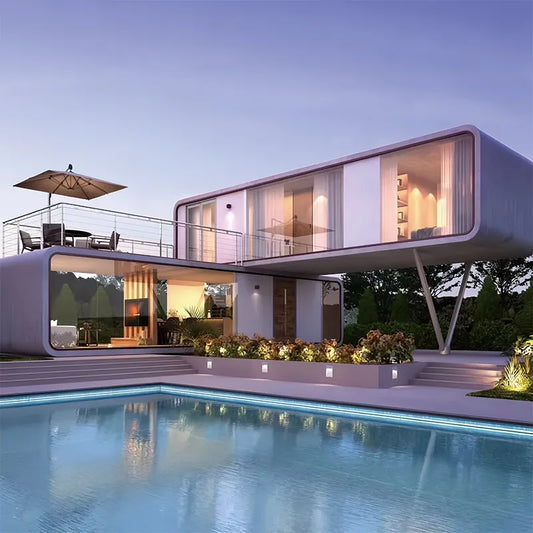 2 floor Apple Cabin Capsule House for Hotel Seaside