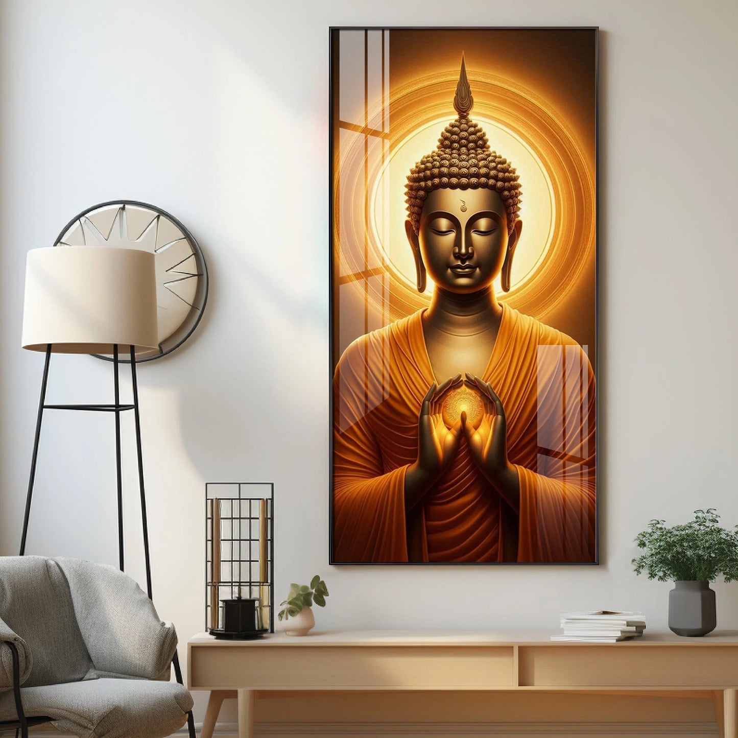 Peaceful Journey Buddha Premium Acrylic Wall Art