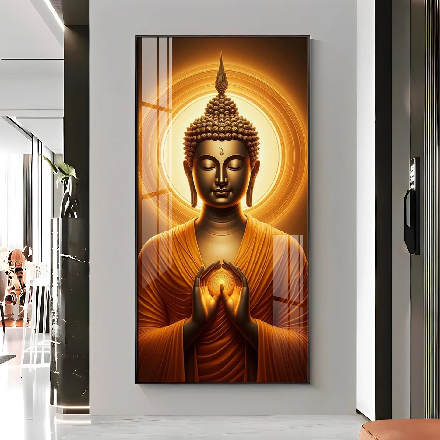 Peaceful Journey Buddha Premium Acrylic Wall Art