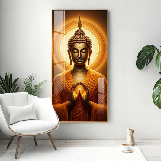 Peaceful Journey Buddha Premium Acrylic Wall Art