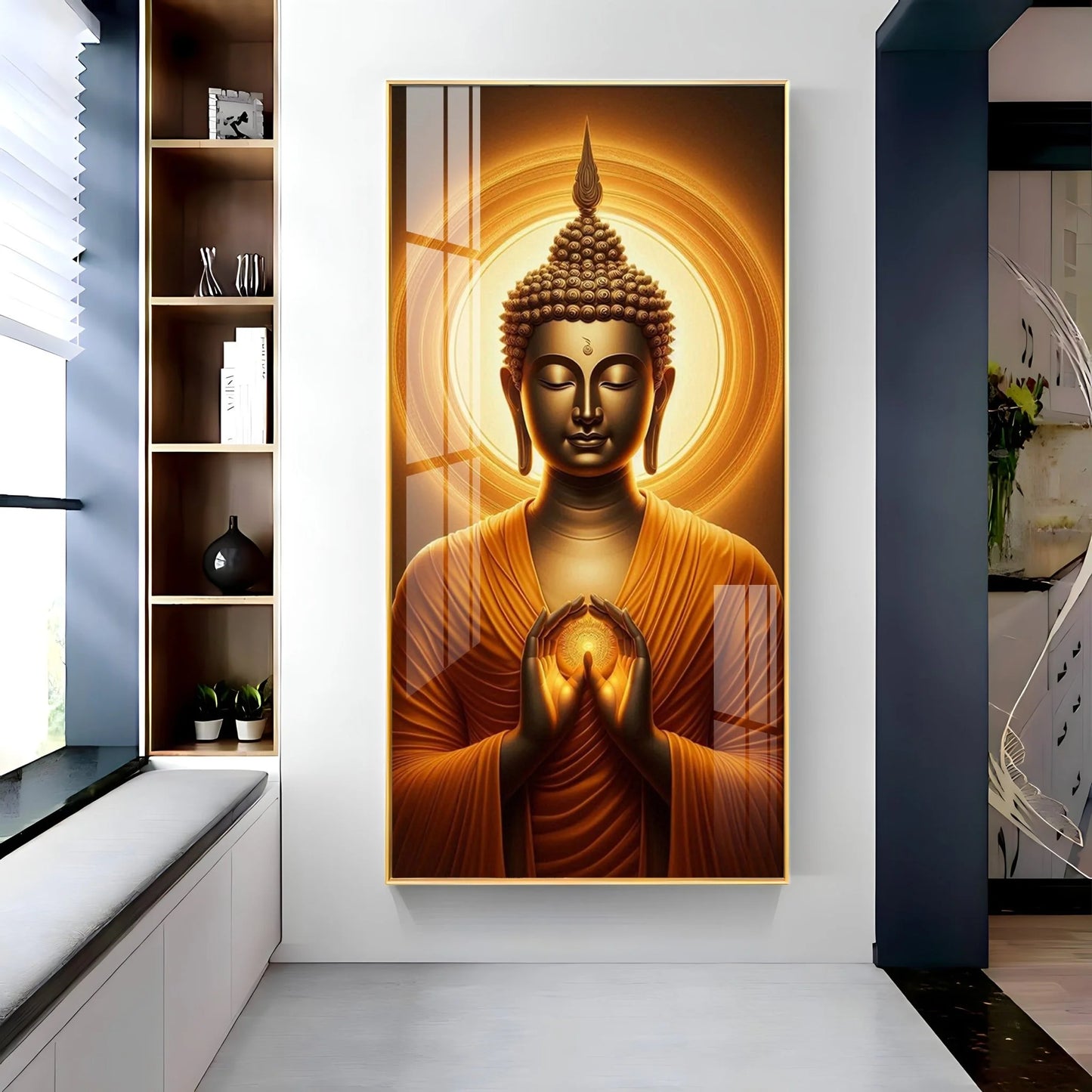 Peaceful Journey Buddha Premium Acrylic Wall Art