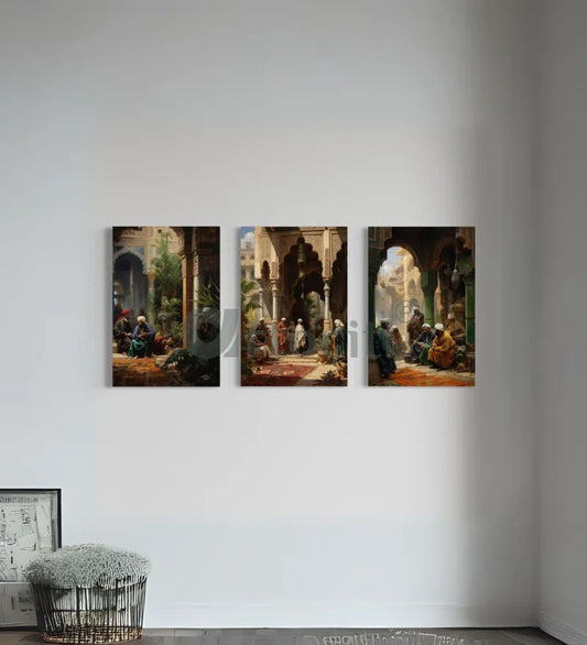 Persian Souk Trilogy: Set of 3 Canvas Giclee Prints