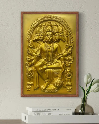 Panchmukhi Hanuman 3D Relief Mural Wall Art in 3 sizes