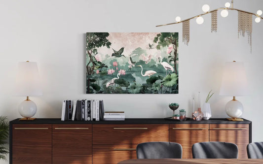 Pichwai Jungle Canvas Giclee Print