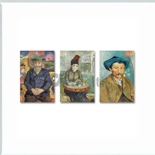 Portrait of Father Tanguy, Agostina Segatori and the Smoker by Van Gogh Canvas Painting