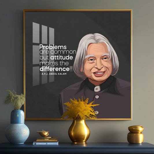 Dr. A.P.J Abdul Kalam Premium Acrylic Square Wall Art