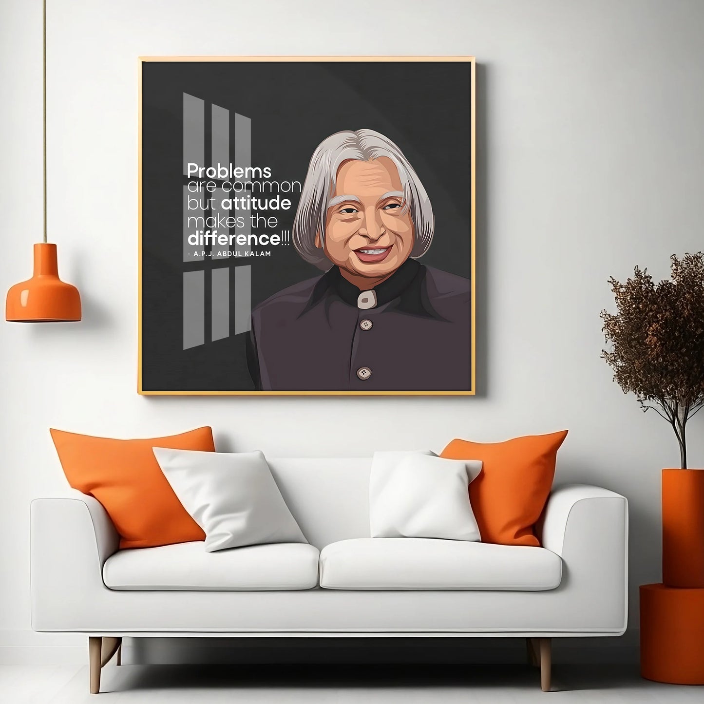 Dr. A.P.J Abdul Kalam Premium Acrylic Square Wall Art