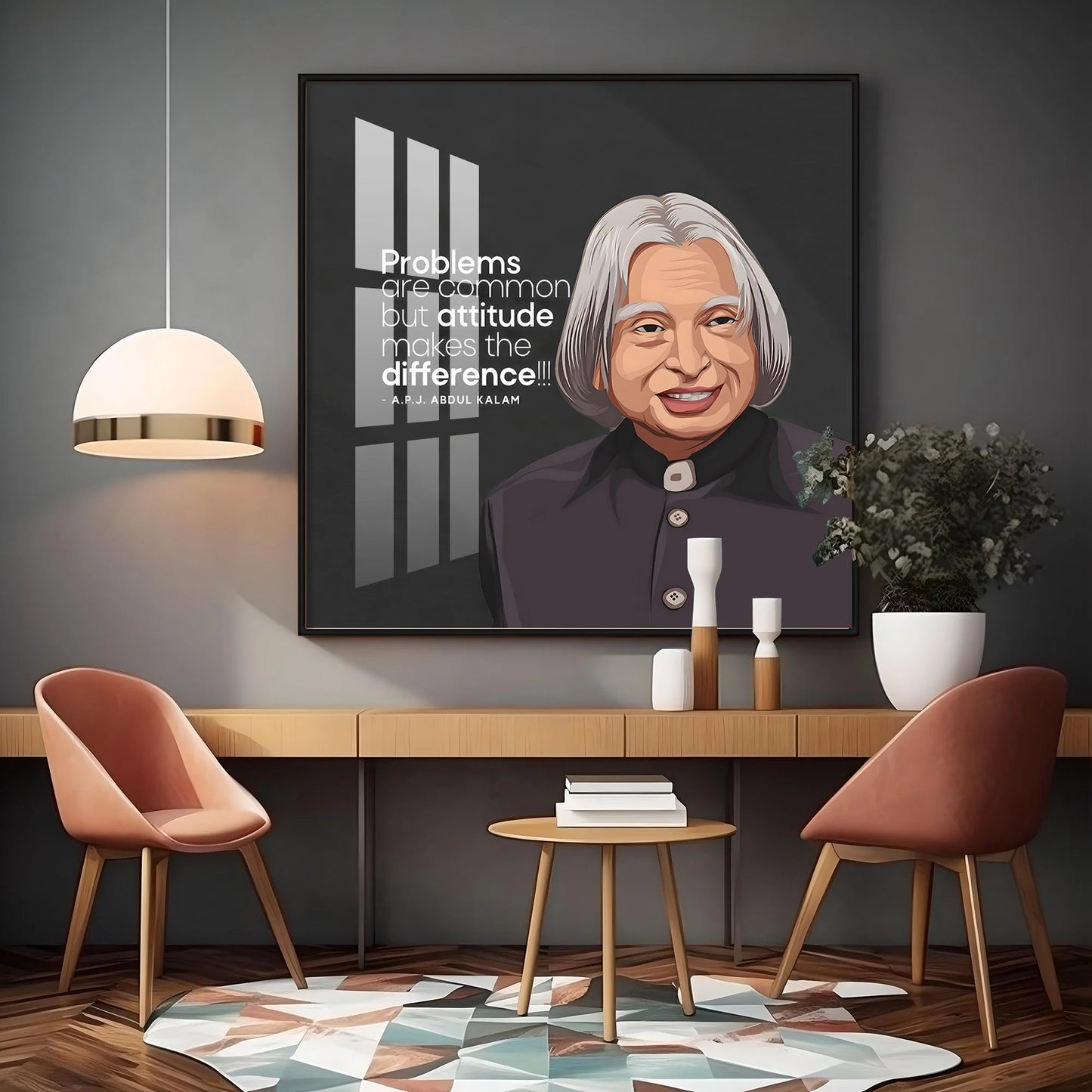 Dr. A.P.J Abdul Kalam Premium Acrylic Square Wall Art