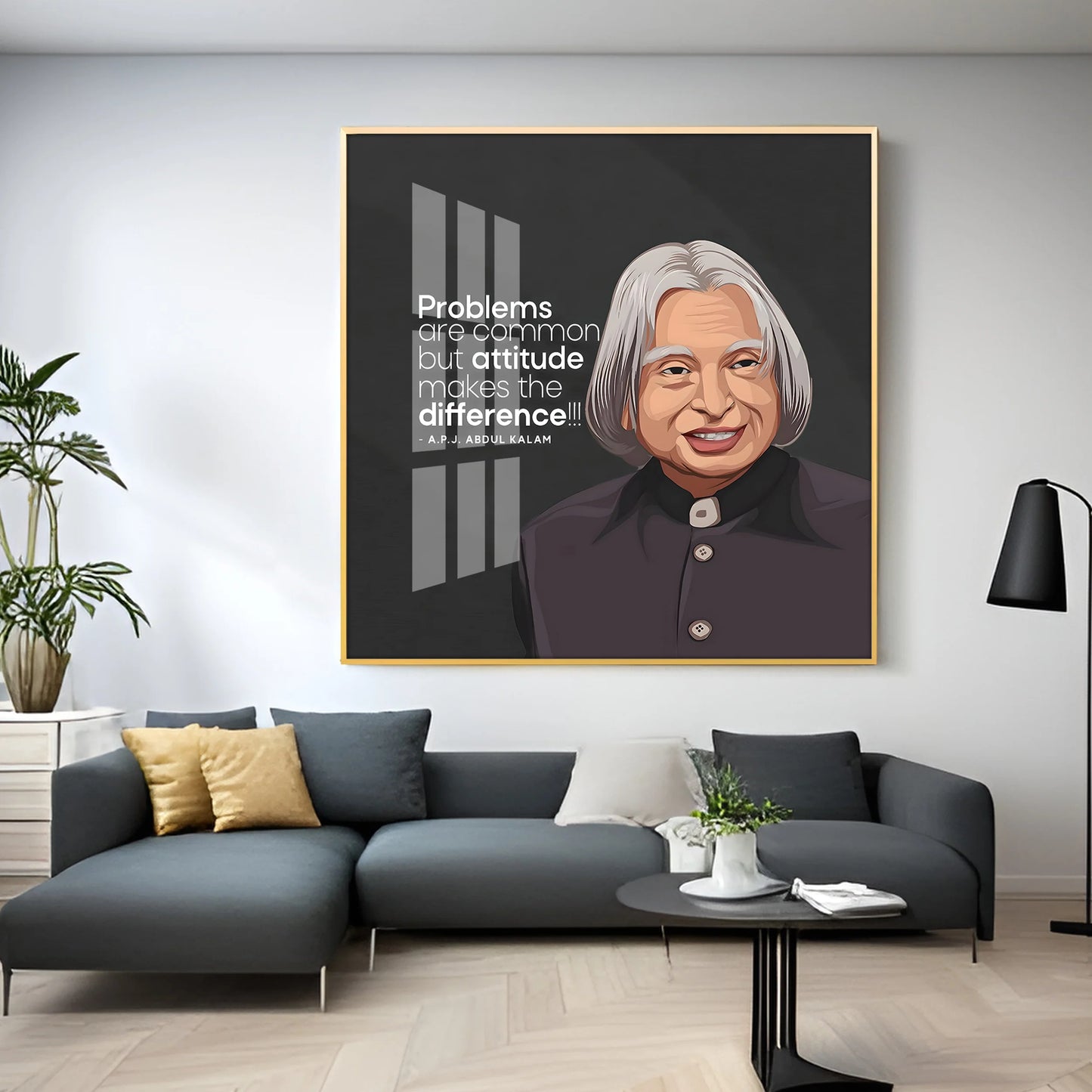 Dr. A.P.J Abdul Kalam Premium Acrylic Square Wall Art