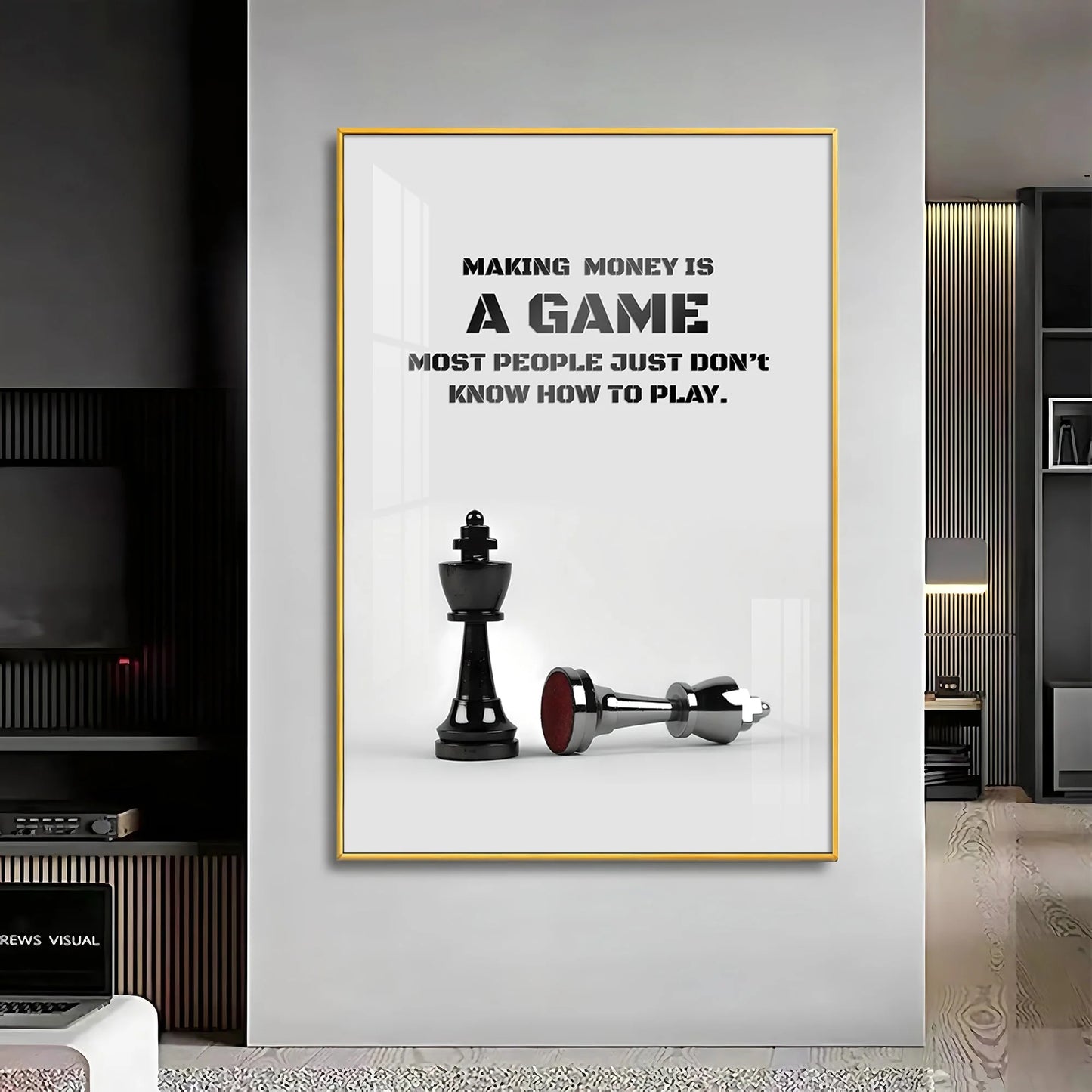 Making Money Is A Game Premium Acrylic Vertical Wall Art