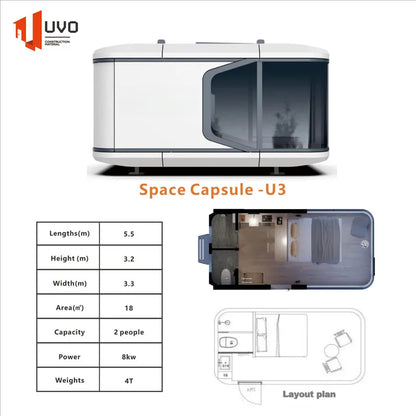 U3 Small Space Capsule House