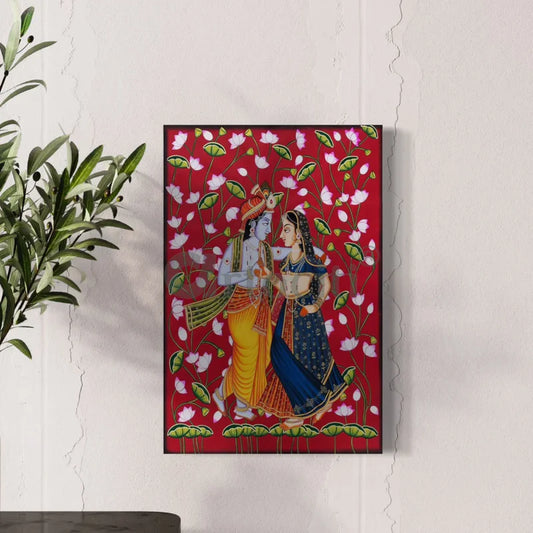 Radha Krishna Pichwai Painting Canvas Giclee Print