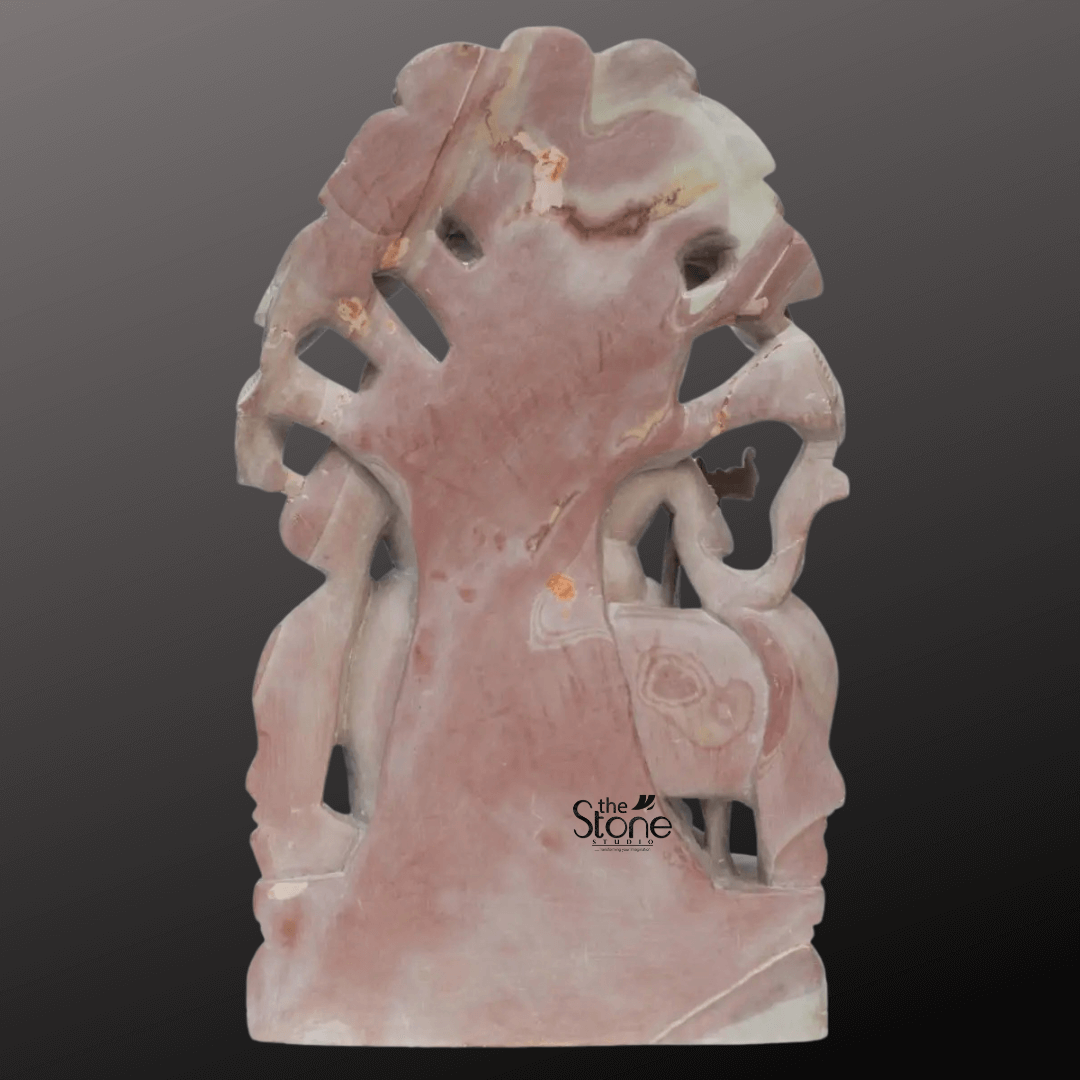 Radha Krishna Statue in Soap Stone 12″
