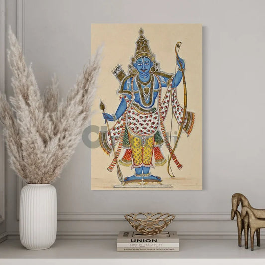 Rama's Tribhanga Pose Canvas Giclee Print