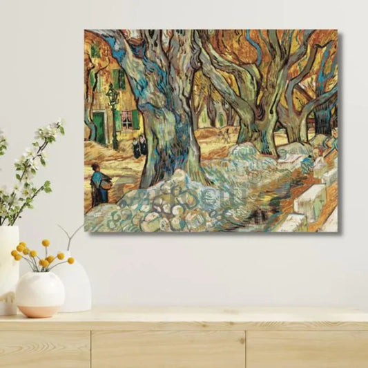 Road Menders at Saint-Remy by Vincent Van Gogh Large Size Canvas Painting