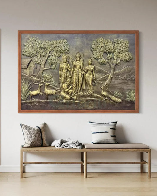 Divine Ram Darbar 3D Relief Mural | 6X4 and 8X5 Feet